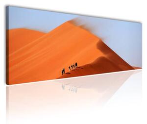 120x50cm - Forró és szeles sivatag vászonkép