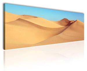 120x50cm - Arany homokdombok a sivatagban vászonkép