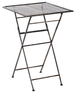 Kerti bárasztal BORMIO 60 cm 60 cm Fém Fekete