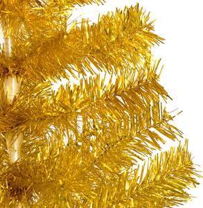 VidaXL aranyszínű PET műkarácsonyfa állvánnyal 150 cm