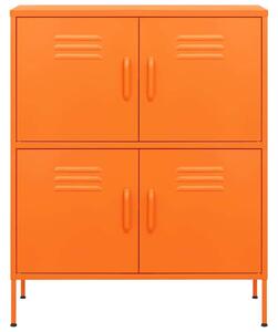Narancssárga acél tárolószekrény 80 x 35 x 101,5 cm