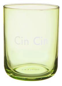 COLORATA vizes pohár, 'Cin Cin', zöld 350ml