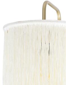 Keleti fali lámpa arany krém árnyalatú rojtokkal - Franxa