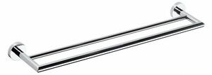 SAPHO XR401 X-Round dupla törülközőtartó 65,5 cm,ezüst