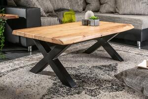 Dohányzóasztal MAMMUT 110cm X-legs 35mm akácfa mézes kivitelben