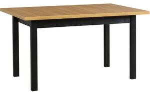 BUTORLINE Asztal MODENA 1 XL 80x140/220 grandson tölgy laminált / fekete