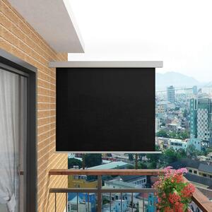 VidaXL multifunkciós fekete oldalsó napellenző erkélyre 150 x 200 cm