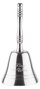 RING FOR WINE csengő, ezüst 16cm