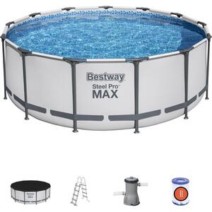 Bestway Steel Pro 5618W kerti medence Fémvázas medence Kerek Fehér