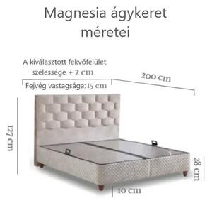 Magnesia kárpitozott ágyneműtartós ágy 160x200