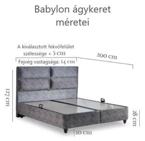 Babylon kárpitozott ágyneműtartós ágy 160x200