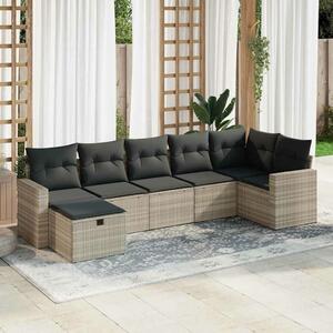 VidaXL Polyrattan Kerti Ülőgarnitúra - 7 részes