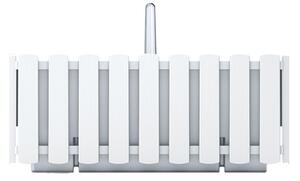 Boardee Fencycase Függő Virágláda Fehér 38 cm, 5db-os csomag