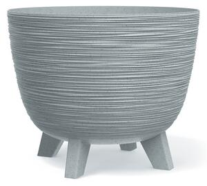 Furu Dizájn Virágtartó Világosszürke 39,5 cm Bordázott, 4db-os csomag