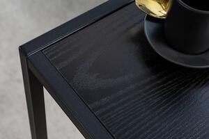 Design oldalsó asztal Maille 43 cm fekete kőris