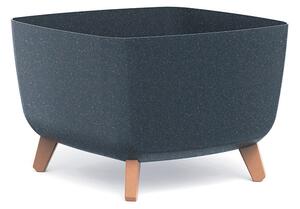 Gracia Square ECO Wood Kaspó Antracit 39 cm Környezetbarát, 5db-os csomag