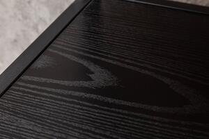Design dohányzóasztal Maille 120 cm fekete kőris