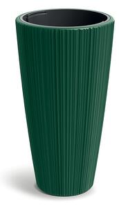 Oro Bordázott Kültéri Virágcserép Fenyőzöld 39 cm, 3db-os csomag