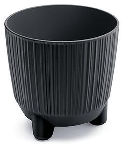 Ryfo N Bordázott Virágtartó Antracit 10,7 cm, 10db-os csomag