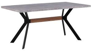Étkezőasztal BENSON Szürke betonhatás 160 cm 90 cm