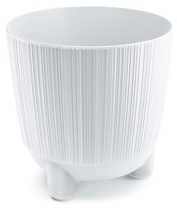 Ryfo N Barázdált Dizájn Virágtartó Fehér 17cm, 10db-os csomag