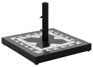 VidaXL fekete és fehér négyzet alakú napernyő talp 12 kg