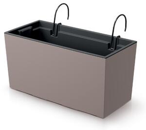 Urbi Case W Erkélyes Virágtartó Láda Mokka 39,5 cm, 5db-os csomag