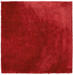 Hangulatos Hosszú Szőrű Piros Szőnyeg 200 x 200 cm EVREN