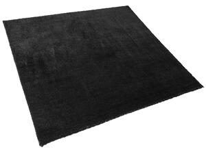 Fekete hosszú szálú szőnyeg 200 x 200 cm EVREN