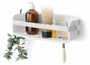 Umbra Adhesive Fehér Zuhanytároló Polc Vízelvezető Rendszerrel