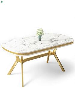 Olya - White Marble, Gold