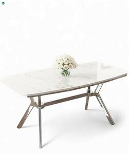 Esla - White Marble, Chrome
