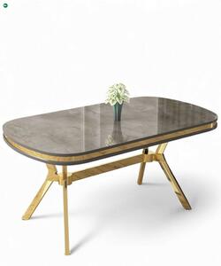 Olya - Anthracite, Gold