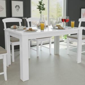 VidaXL fehér étkezőasztal 140 x 80 x 75 cm