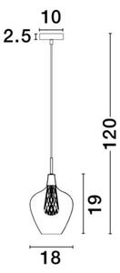 Nova Luce NL 1500202821 FILO 1 ágú függeszték lámpa