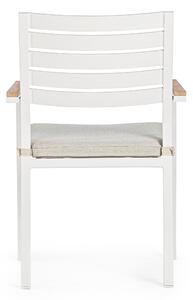BELMAR II fehér kerti szék
