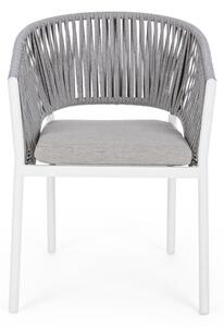 FLORENCIA szürke és fehér szék