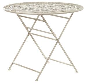 Bisztró asztal BIVIO 90 cm 90 cm Fém Törtfehér