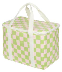 KEEP COOL hűtőtáska 29 x 18cm, világoszöld kockás