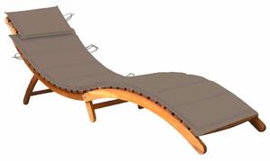 VidaXL Akácfa Napozóágy - 184cm