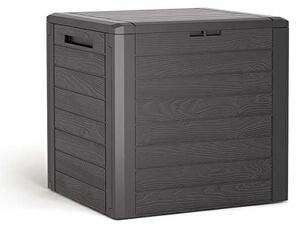 Prosperplast WOODEBOX kerti box barna 140L