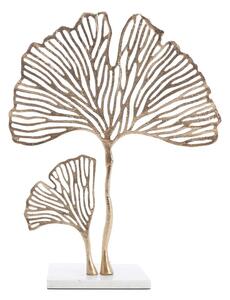 Fém szobor (magasság 48 cm) Leaf – Light & Living