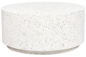 Dohányzóasztal TREZZO 90 cm 90 cm Terrazzo hatású Fehér terrazzo