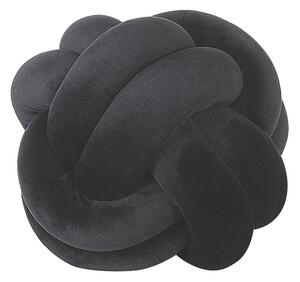 Díszpárna MALNI Bársony 20 x 20 cm Fekete Egyszínű