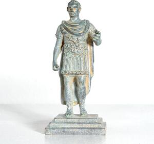Julius Caesar bronz szobor római klasszikus dekoráció