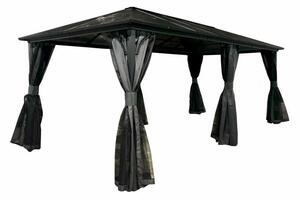 Modern kerti pavilon Santiago 3x6m Garden Point anthracit