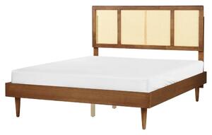 Ágy Rattan AURAY 160 x 200 cm Barna
