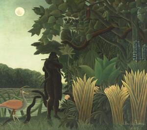Rousseau, Henri J.F. (Le Douanier) - Festmény reprodukció The Snake Charmer, 1907 (La Charmeuse de serpents), (40 x 35 cm)