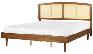 Ágy Rattan VARZY 180 x 200 cm Barna