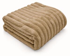 Mikroplüss takaró Stripe bézs 150x200cm TiaHome
